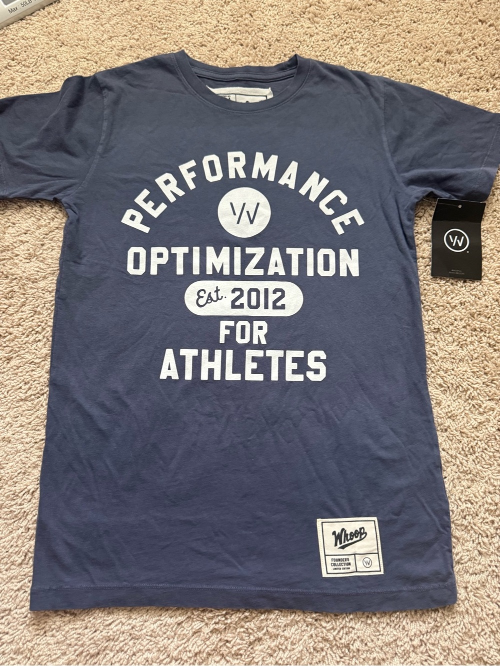Performance Optimization Navy Short Sleeve Tee by Whoop
